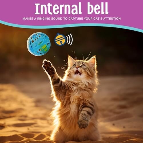 4 pcs Colorful Toys to Entertain Indoor Cats and Kittens
