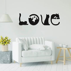 4pcs Black Cat Wall Decor