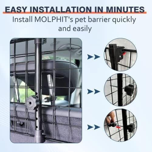 Adjustable Dog Car Barrier for SUVs, Vehicles, and Cars