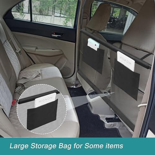 Adventure Car Front Seat Barrier, Adjustable Seat Divider for Dogs