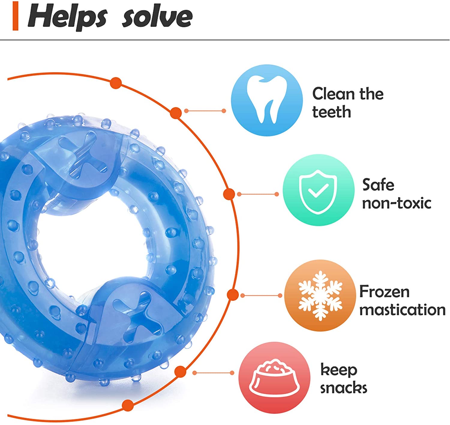 Arctic Freeze Fetch Food Cooling Teether Upgraded Chew Toy