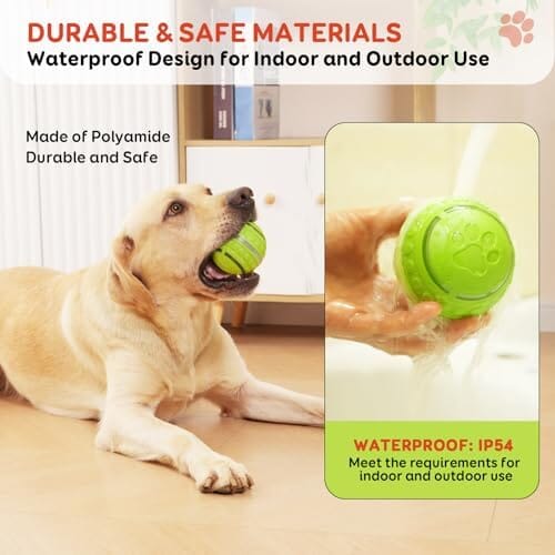 Automatic Rolling Dog Balls with Silicone Cover