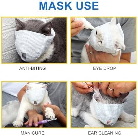 Breathable Cat Mouth Guard Anti Bite Anti Meow Cat Grooming Muzzle