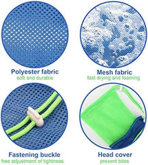 Breathable Mesh Cat Shower Bag Anti Scratch Adjustable Cat Grooming Bag