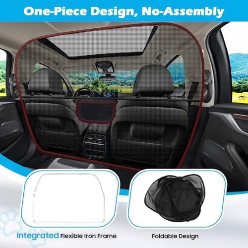 Car Divider Back Seat Barrier for Midsized Pickup