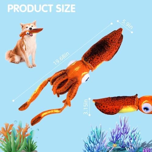 Cuttlefish Plush Dog Toy