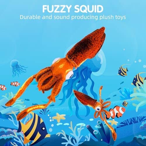 Cuttlefish Plush Dog Toy