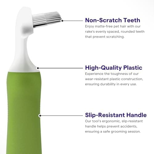 Dematting Comb Tool for Removing Matted Hair from Under Coat