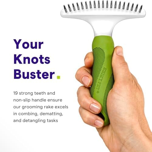 Dematting Comb Tool for Removing Matted Hair from Under Coat