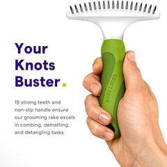 Dematting Comb Tool for Removing Matted Hair from Under Coat