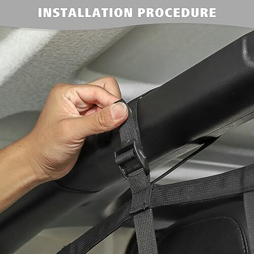 Dog Pet Barrier Back Seat Cargo Net  Trunk Organizer with Storage Pockets & Molle System