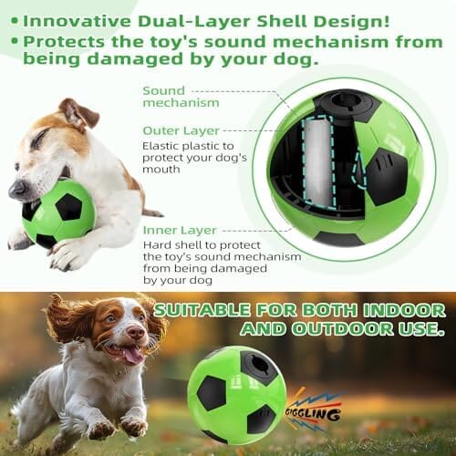 Dog Treat Ball with Fun Giggling Sound