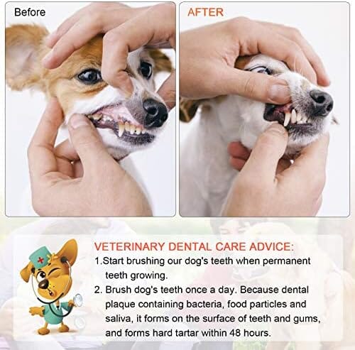 Double Headed Pet Dog Toothbrush for Small Dogs