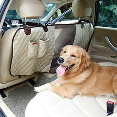 Durable Dog Car Barrier with Full View Mesh Panel and Adjustable Straps