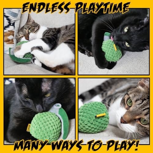 Grenade Action Packed Cat Toys Premium Catnip