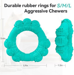Indestructible Dog Chew Ring Toys for Aggressive Chewers