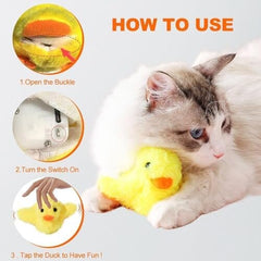 Interactive Cat Exercise Toys with Lifelike Quacking Sound