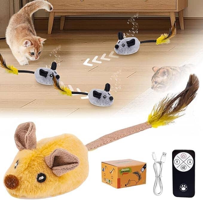 Interactive Cat Toy Mouse Moving Toys for Indoor Cats