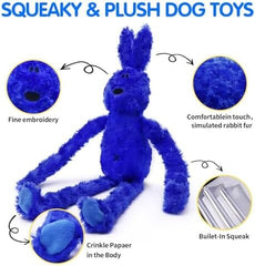 Interactive Dog Toy with Crinkle and Squeaky