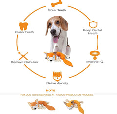 Interactive Stuffed Fox Dog Pet Toys