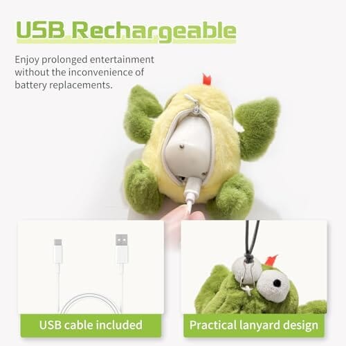 Lifelike Frog chrip Interactive Cat Toys for Indoor Cats