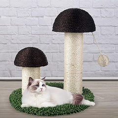 Mushroom Natural Durable Sisal Board Cat Scratchers Pole