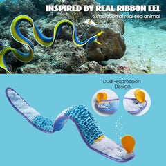 No Stuffing Eel Crinkle Dog Squeaky Toys