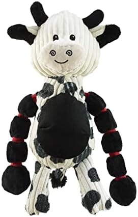 Outward Hound Thunda Tugga Cow Plush & Squeaky Dog Tug Toy