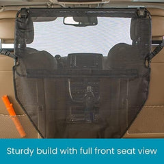 Padded Steel Frame with Heavy Duty Coated Dog Car Net Barrier for Car, Truck or SUV