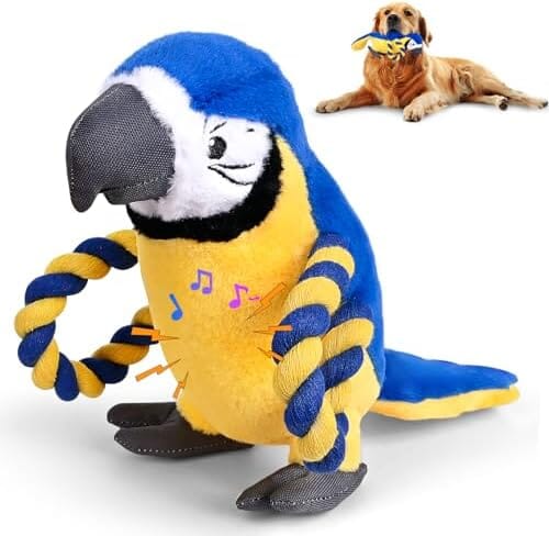 Parrot Perfect for Tug of War & Puppy Teething