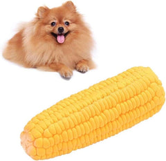 Pet Dog Puppy Latex Corn Shape Chew Toy