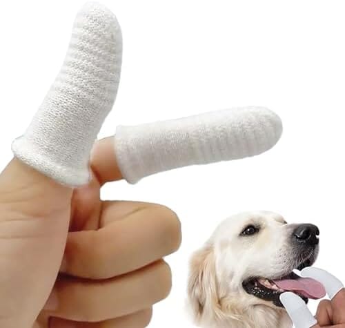 Pet Soft Fabric Finger Toothbrush Kit for Dogs and Cats