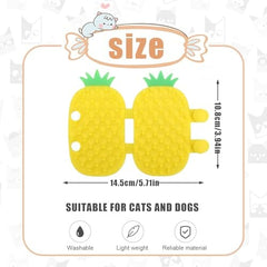 Pineapple Self Cleaning Cat Brush 2-in-1 Tickling Comb Pet Brush