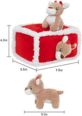 Plush Christmas Dog Toy Pets - Reindeer