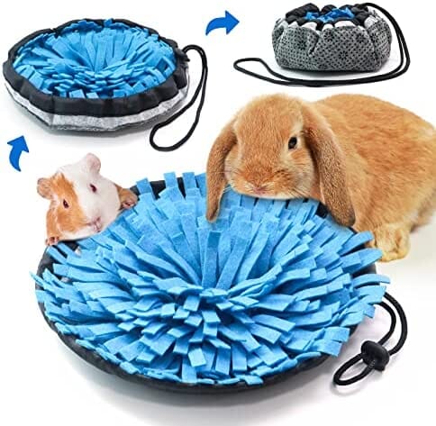 Polar Fleece Snuffle Pad Bed Nosework Feeding Mat for Bunny