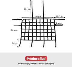 Rear Seat Cargo Net Pet Barrier Compatible with Jeep Wrangler JK JL Gladiator