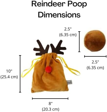 Reindeer Plush Christmas Dog Toy