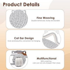 Round Horizontal Floor Cat Scratching Pads for Indoor Cats