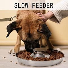 Set of 2 Puppy Feeder Dog Food and Water Bowl