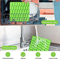 Slow Feeder Lick Mat for Dry Wet Food for Pet Encourages Natural Foraging Skill