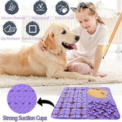 Slow Feeder Lick Mat with Suction Cups for Slow