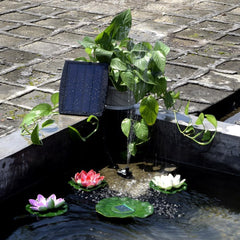 Solar Power Panel Landscape Fountain Water Pump