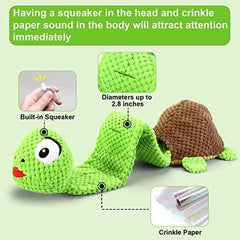 Turtle Dog Squeak Toys Dogs Enrichment Treat Dispensing Puzzle Toys