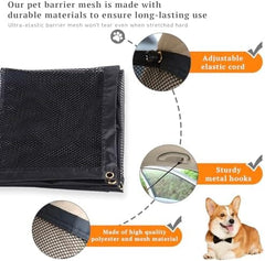 Universal Auto Back Seat Safety Fence Divider for Pet