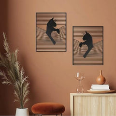 Wall Decor Cat Decor Metal Wall Decoration Wall Art Living Room Silhouette