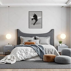 Wall Decor Cat Decor Metal Wall Decoration Wall Art Living Room Silhouette