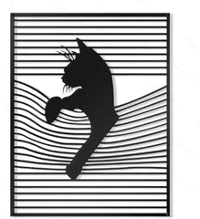 Wall Decor Cat Decor Metal Wall Decoration Wall Art Living Room Silhouette