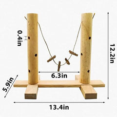 Wooden Rabbit Hay Feeding Rack