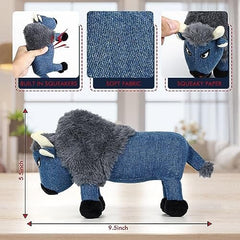 Yak Squeaky Dog Toys with Crinkle Paper